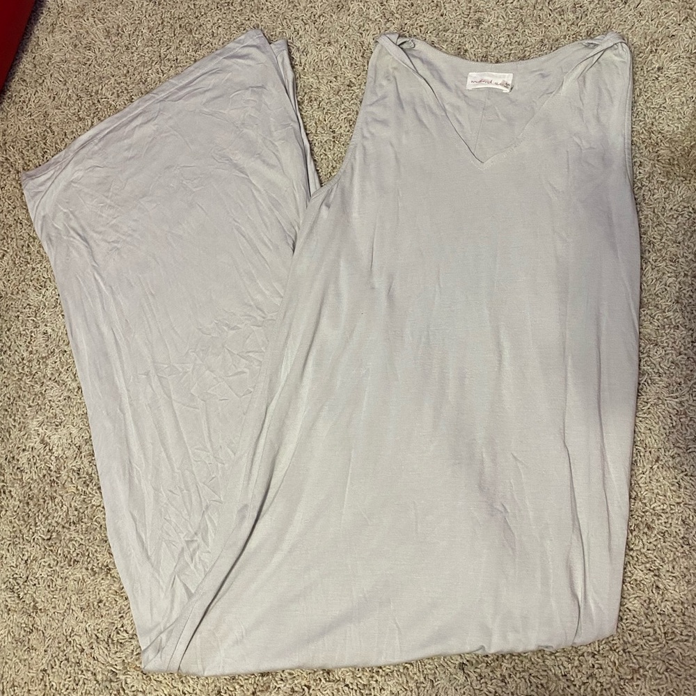 Tan/Grey Size Small Maxi Dress